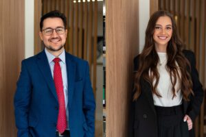 Clóvis Alberto Bertolini de Pinho e Lívia Maria Kindrat Weiss, advogados do Bertolini Advogados